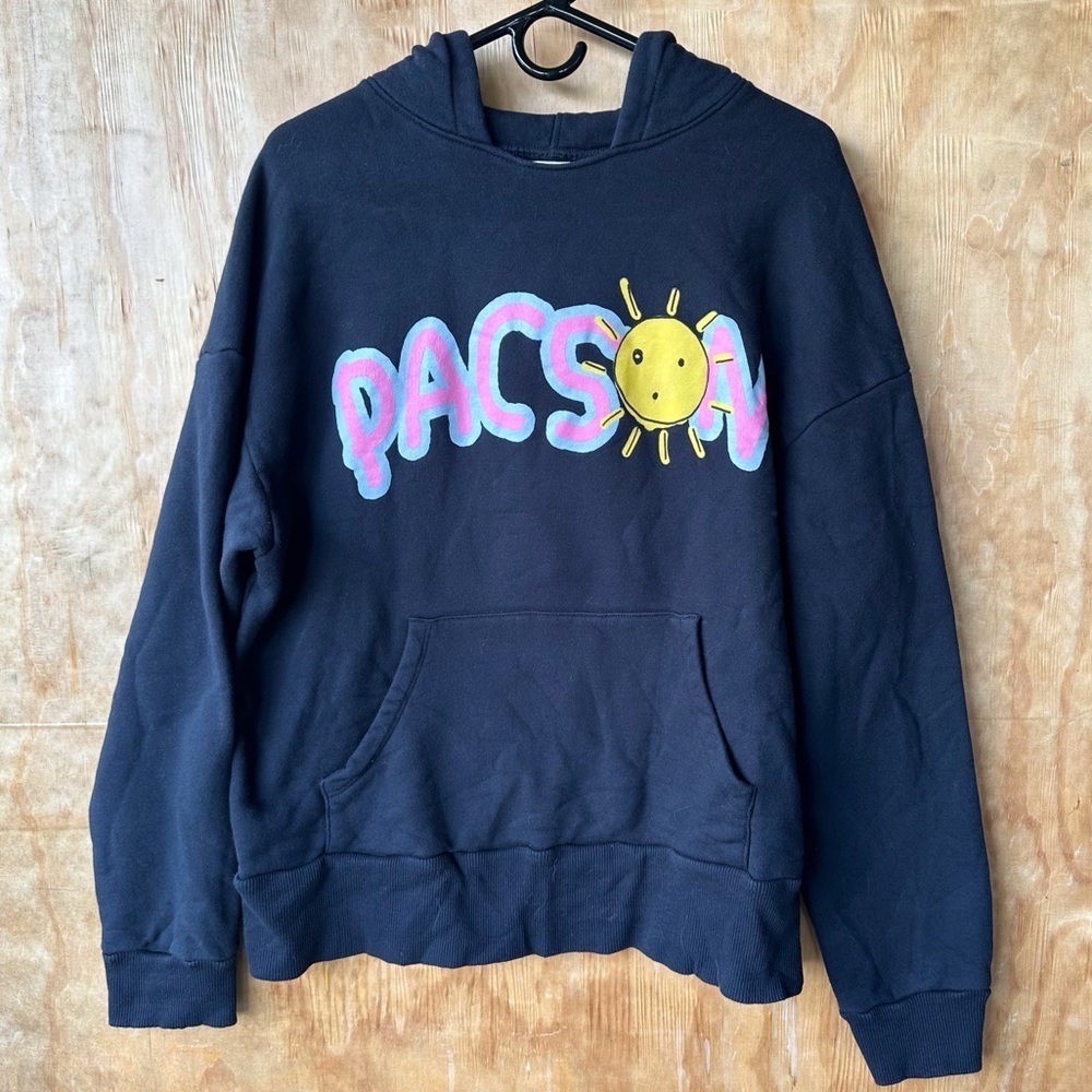 Pacsun Fun Black Sunscreen Hooded Sweatshirt